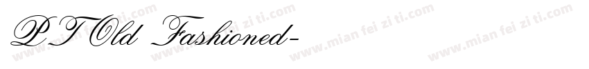 PT Old Fashioned字体转换